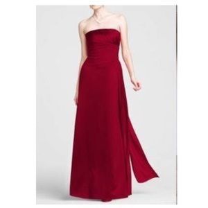 David’s Bridal Strapless Bridesmaid Dress
